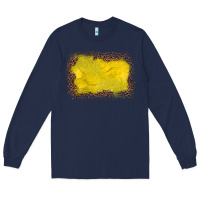 Navy gemstone yellow leopard background Long Sleeve Tee - JahusDesignShop