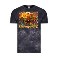 Cloud Black western gnomies Vintage Tee - FaDigitalArtStudio