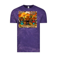Cloud Purple western gnomies Vintage Tee - FaDigitalArtStudio