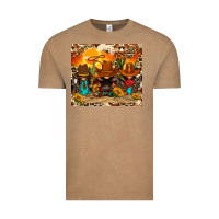 Vintage Coffee western gnomies Vintage Tee - FaDigitalArtStudio