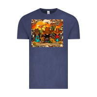 Vintage Denim western gnomies Vintage Tee - FaDigitalArtStudio