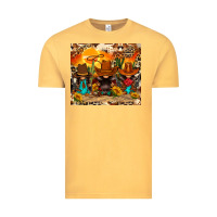 Vintage Mustard western gnomies Vintage Tee - FaDigitalArtStudio