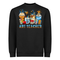 Black art teacher coffee cups Heavyweight Sweatshirt - Zillion Design Studio