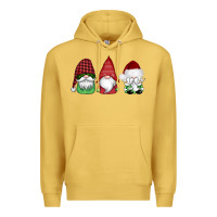 Antique Gold christmas gnomes Premium Hoodie - AdoDesignShop