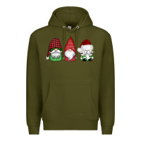 Army Green christmas gnomes Premium Hoodie - AdoDesignShop