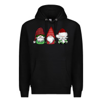 Black christmas gnomes Premium Hoodie - AdoDesignShop