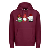 Burgundy christmas gnomes Premium Hoodie - AdoDesignShop