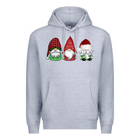 Heather Grey christmas gnomes Premium Hoodie - AdoDesignShop
