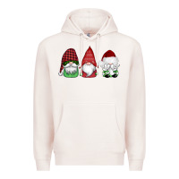 Pale Pink christmas gnomes Premium Hoodie - AdoDesignShop
