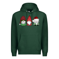 Sports Green christmas gnomes Premium Hoodie - AdoDesignShop
