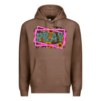Chestnut Western Pray Religious Premium Hoodie - LillyAllenDesigns