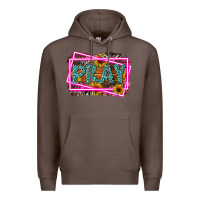 Coffee Western Pray Religious Premium Hoodie - LillyAllenDesigns