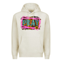 Oatmeal Heather Western Pray Religious Premium Hoodie - LillyAllenDesigns