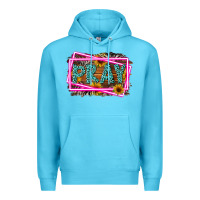 Ocean Blue Western Pray Religious Premium Hoodie - LillyAllenDesigns