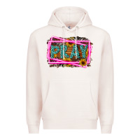 Pale Pink Western Pray Religious Premium Hoodie - LillyAllenDesigns