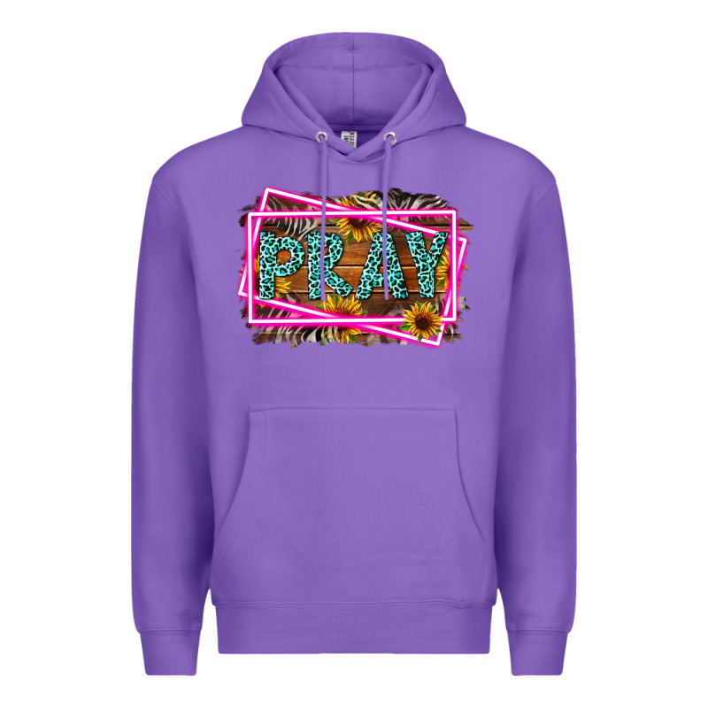 Western Pray Religious Premium Hoodie by LillyAllenDesigns | Teevron