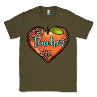 Army Green teacher heart Classic Tee - JahusDesignShop