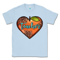 Dusty Blue teacher heart Classic Tee - JahusDesignShop