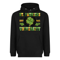 Black st. patricks university Heavyweight Hoodie - MaliasSmallBusiness