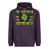 Plum st. patricks university Heavyweight Hoodie - MaliasSmallBusiness