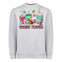 Heather Grey science teacher coffee cups Heavyweight Sweatshirt - Zillion Design Studio