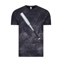 Cloud Black white wooden softball bat Vintage Tee - FaDigitalArtStudio
