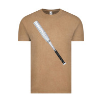 Vintage Coffee white wooden softball bat Vintage Tee - FaDigitalArtStudio