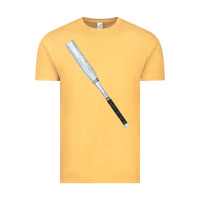 Vintage Mustard white wooden softball bat Vintage Tee - FaDigitalArtStudio