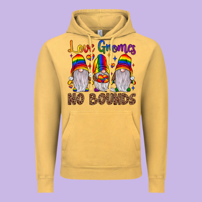 Love Gnomes No Bounds Vintage Hoodie Designed By Jahusdesignshop