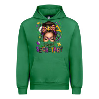 Emerald mardi gras school secretary caucasian messy bun Urban Hoodie - texasbilliewilder