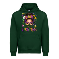 Forest Green mardi gras school secretary caucasian messy bun Urban Hoodie - texasbilliewilder