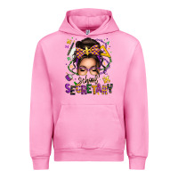Fuchsia Pink mardi gras school secretary caucasian messy bun Urban Hoodie - texasbilliewilder