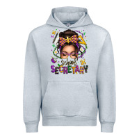 Heather Grey mardi gras school secretary caucasian messy bun Urban Hoodie - texasbilliewilder