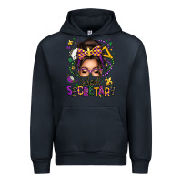 Navy mardi gras school secretary caucasian messy bun Urban Hoodie - texasbilliewilder