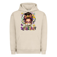 Pigment French Oak mardi gras school secretary caucasian messy bun Urban Hoodie - texasbilliewilder
