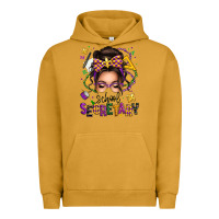 Pigment Peanut Butter mardi gras school secretary caucasian messy bun Urban Hoodie - texasbilliewilder