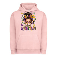 Pigment Salmon mardi gras school secretary caucasian messy bun Urban Hoodie - texasbilliewilder