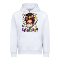 White mardi gras school secretary caucasian messy bun Urban Hoodie - texasbilliewilder