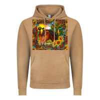 Vintage Camel western horse and sunflower Vintage Hoodie - RanaPortraitStore