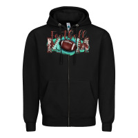 Black football mom Zipper Hoodie - BarkalooDesign