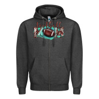 Charcoal Heather football mom Zipper Hoodie - BarkalooDesign