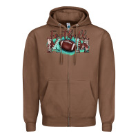 Chestnut football mom Zipper Hoodie - BarkalooDesign