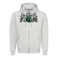 Dove Grey football mom Zipper Hoodie - BarkalooDesign