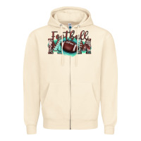 Football Mom Zipper Hoodie | Teevron