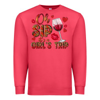 Cardinal oh sip its a girls trip Premium Sweatshirt - NancyCooperArtShop