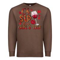Chestnut oh sip its a girls trip Premium Sweatshirt - NancyCooperArtShop