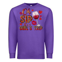 Purple oh sip its a girls trip Premium Sweatshirt - NancyCooperArtShop