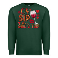 Sports Green oh sip its a girls trip Premium Sweatshirt - NancyCooperArtShop
