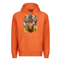 Carrot Western Heifer Cow with crosses Premium Hoodie - LillyAllenDesigns