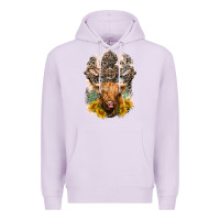 Lilac Western Heifer Cow with crosses Premium Hoodie - LillyAllenDesigns
